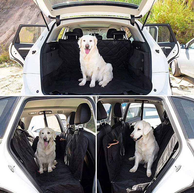 Dog Car Seat Cover Heavy Duty 600D Waterproof Pet Mat Rear Back Seat Hammock