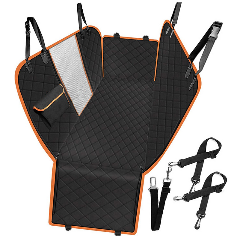 Dog Car Seat Cover Heavy Duty 600D Waterproof Pet Mat Rear Back Seat Hammock