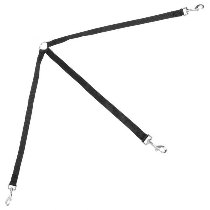 Dog Lead Triple Attachment black for all sizes of dogs, perfect attachments