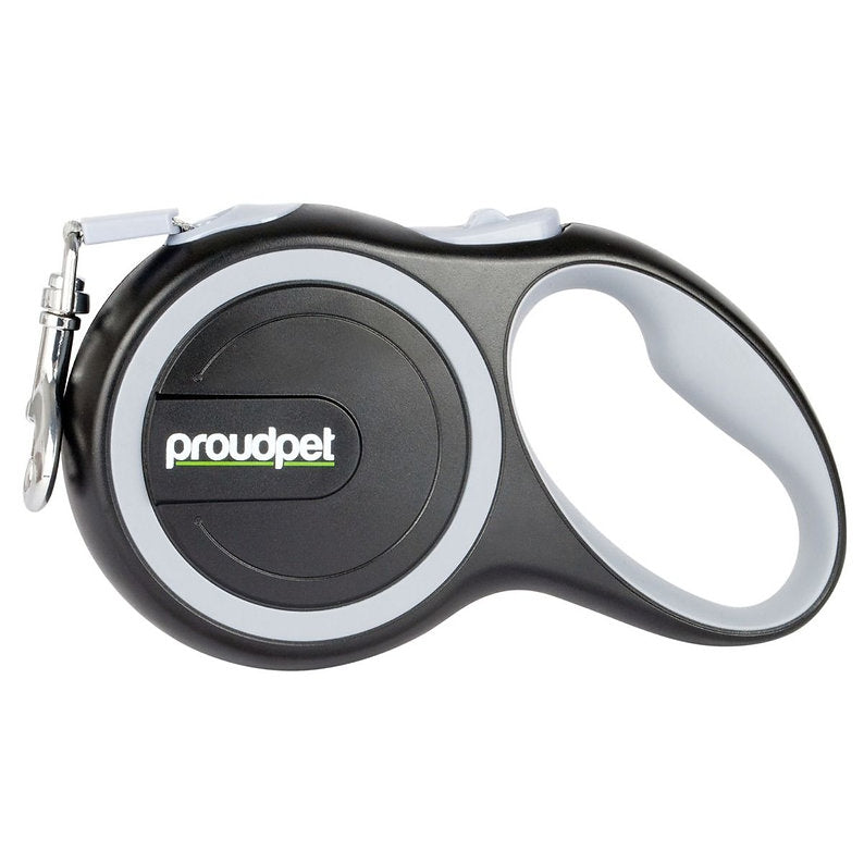 8mm Retractable dog lead from ProudPet - Grey