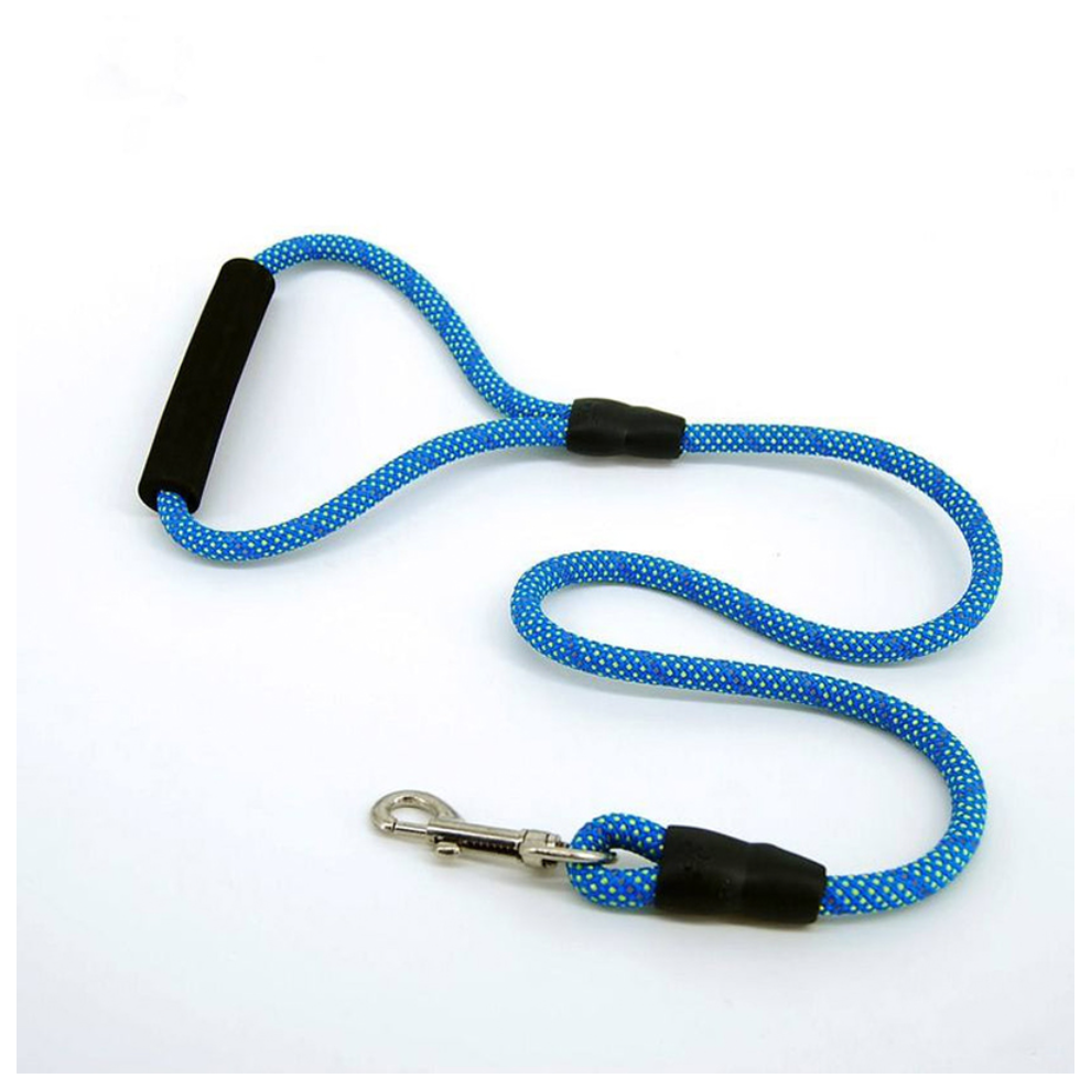 Dog Leash Rope Foam Grip with Adjustable Harness - Random Colour