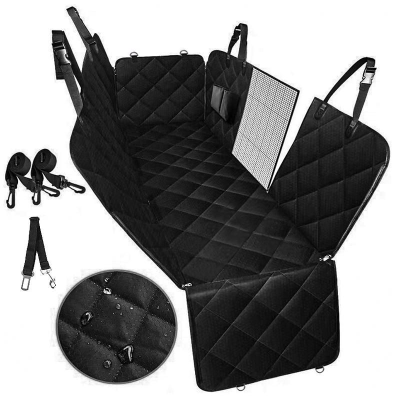 Dog Car Seat Cover Heavy Duty 600D Waterproof Pet Mat Rear Back Seat Hammock