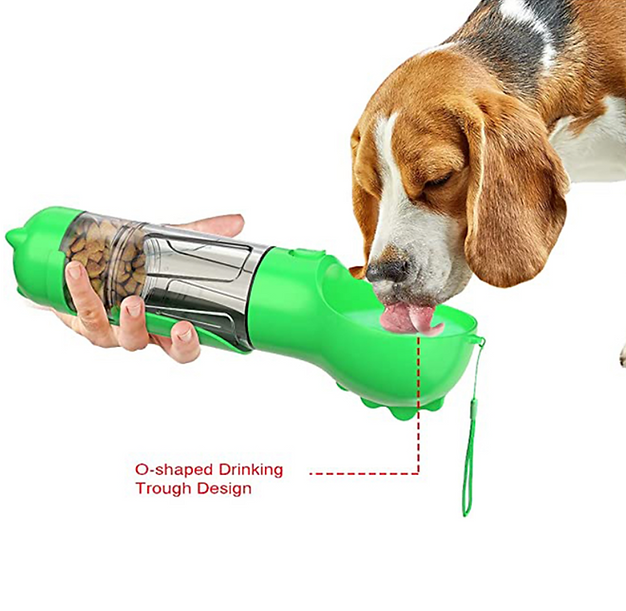 300 ml Pet Dog Water Bottle Portable Drinking Water Dispenser with Poo bag