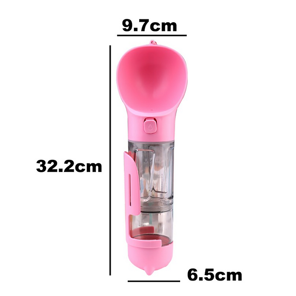 300 ml Pet Dog Water Bottle Portable Drinking Water Dispenser with Poo bag